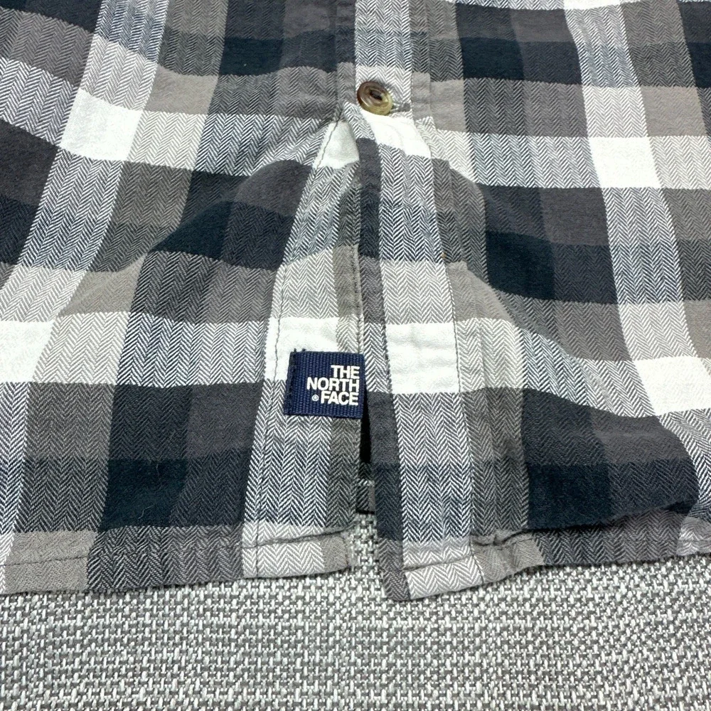 The North Face‎ Shirt Mens XXL Black White Check Outdoors Cabin Woods Gorpcore